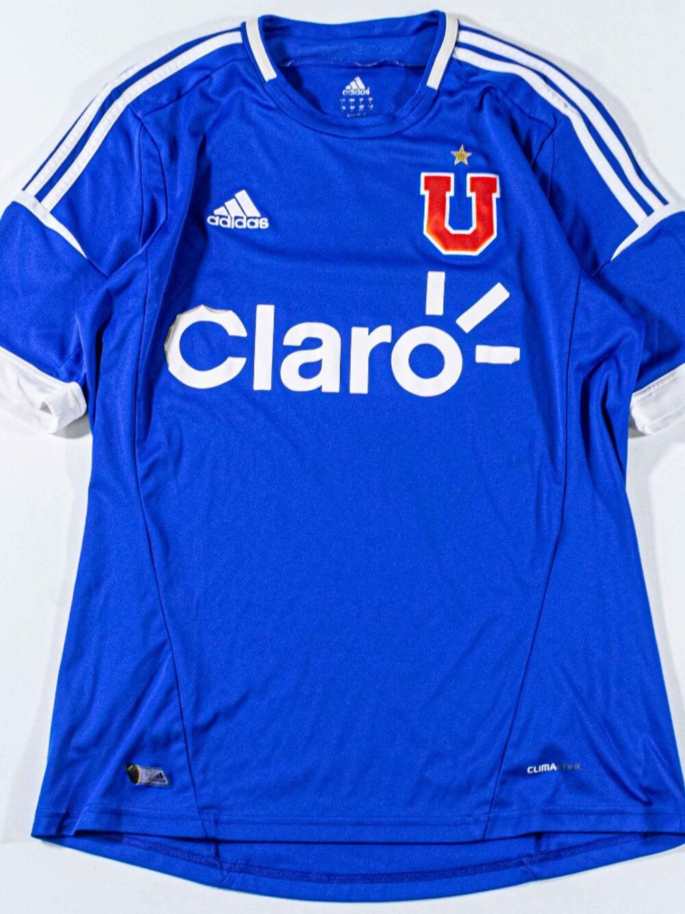 Universidad De Chile Jersey Large 2012 Adidas Blue La U Chile Blokecore